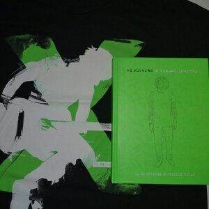 Ed Sheeran Men's Size XL Short Sleeve T-shirt & 200 Page Visual Journey Book